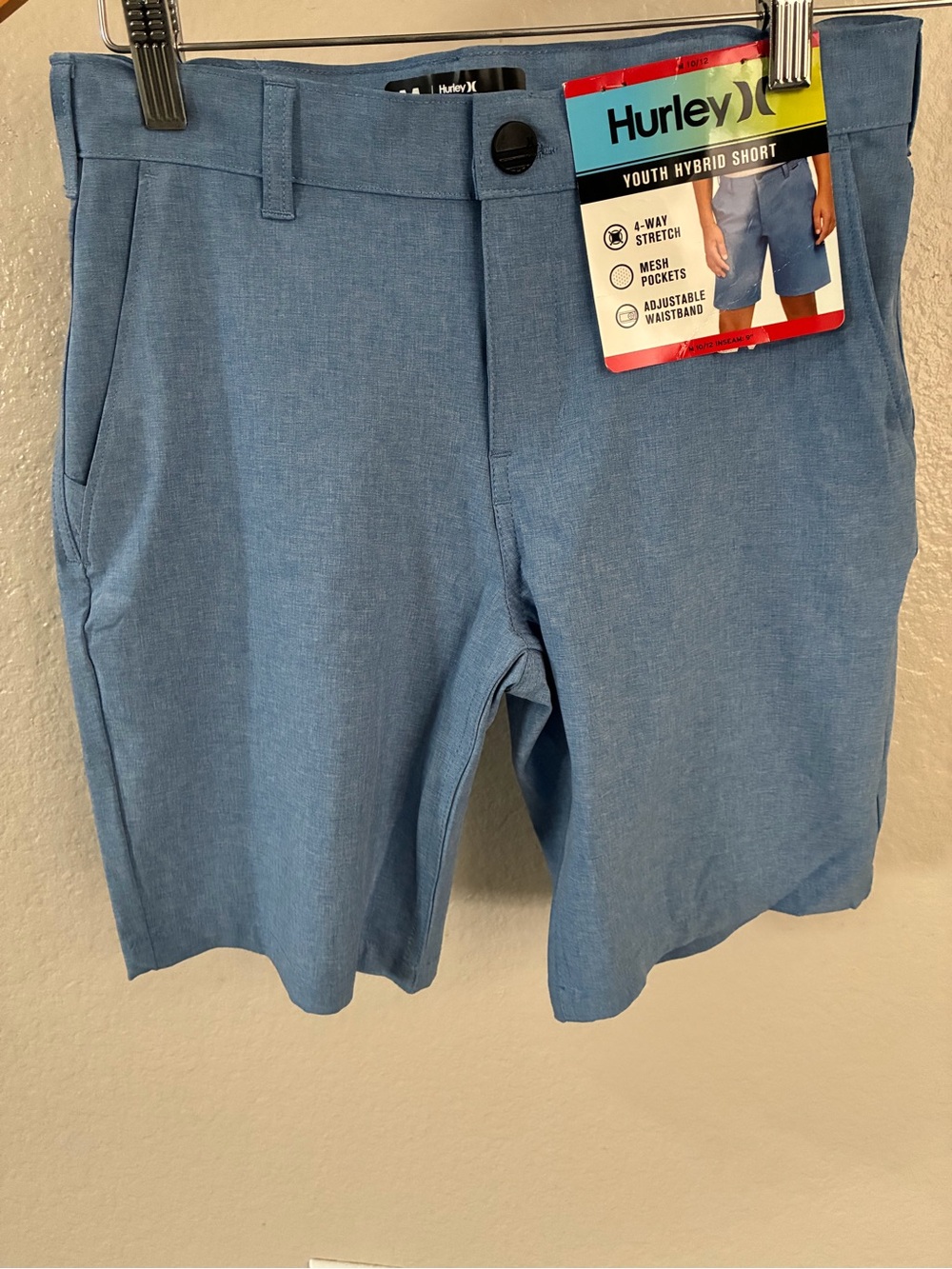 Hurley Boy’s Sky Blue Hybrid Shorts